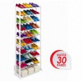 ZAPATERO 30 PARES AJUSTABLE VARIAS ALTURAS GUARDA ZAPATOS MUEBLE ZAPATILLAS
